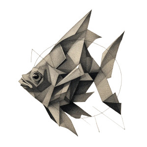 Abstract Geometric Fish V2 Vinyl Car Decal Sticker – Waterproof & UV-Resistant Abstract Geometric Fish V2 Vinyl Car Decal Sticker – Waterproof & UV-Resistant
