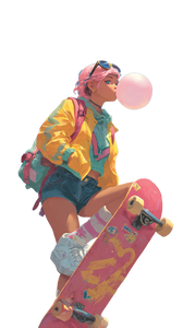 Trendy Skateboard Girl Vinyl Car Decal Sticker – Waterproof & UV-Resistant Trendy Skateboard Girl Vinyl Car Decal Sticker – Waterproof & UV-Resistant