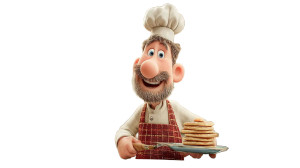 Chef Leo Cooking Vinyl Car Decal Sticker – Waterproof & UV-Resistant 