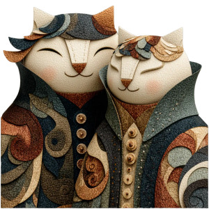 Futurist Cat Icons Vinyl Car Decal Sticker – Waterproof & UV-Resistant 