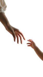 Mother And Daughter Hands Vinyl Car Decal Sticker – Waterproof & UV-Resistant 