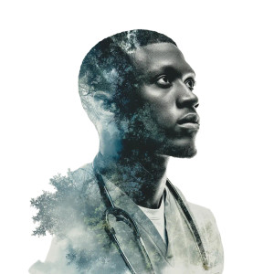 Double Exposure Portrait V6 Vinyl Car Decal Sticker – Waterproof & UV-Resistant 