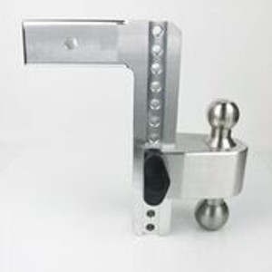 Weigh Safe Trailer Hitch Ball Mount LTB10-2 180 Degree; Fits 2 Inch Receiver; 12500 Gross Trailer Weight; Turnover; Adjustable; Stowable; 10 Inch Drop/11 Inch Rise; 8000 Pound 2 Inch Ball/12500 Pound 2-5/16 Inch Ball; Stainless Steel Dual Ball