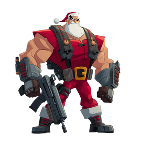 Muscular Santa Claus V2 Vinyl Car Decal Sticker – Waterproof & UV-Resistant  Muscular Santa Claus V2 Vinyl Car Decal Sticker – Waterproof & UV-Resistant