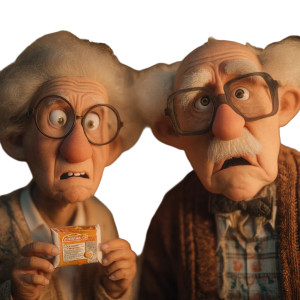 Confused Grandparents Vinyl Car Decal Sticker – Waterproof & UV-Resistant 