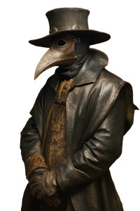 Plague Doctor Portrait V2 Vinyl Car Decal Sticker – Waterproof & UV-Resistant 