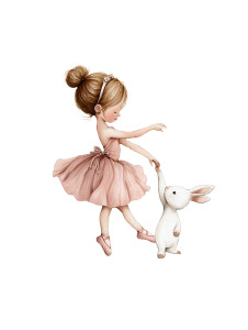Dancing With Rabbit Vinyl Car Decal Sticker – Waterproof & UV-Resistant 