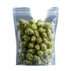 Cannabis Nugs Pouch Vinyl Car Decal Sticker – Waterproof & UV-Resistant 