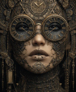 Steampunk Inventor Girl Vinyl Car Decal Sticker – Waterproof & UV-Resistant 