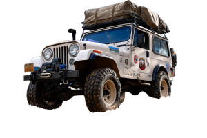 Vintage Off-Road Jeep Vinyl Car Decal Sticker – Waterproof & UV-Resistant 