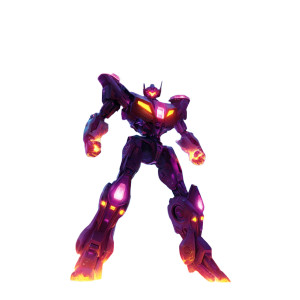 Futuristic Battle Robot V6 Vinyl Car Decal Sticker – Waterproof & UV-Resistant 