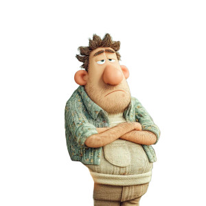 Fat Man Resting Vinyl Car Decal Sticker – Waterproof & UV-Resistant 