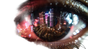 Cyberpunk Samurai Eye Vinyl Car Decal Sticker – Waterproof & UV-Resistant 