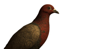 Graceful Pigeon Vinyl Car Decal Sticker – Waterproof & UV-Resistant 