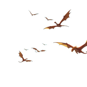 Flying Dragons Vinyl Car Decal Sticker – Waterproof & UV-Resistant 