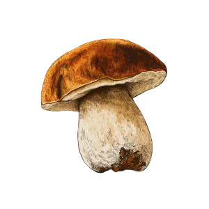 Whimsical Porcini Mushroom Vinyl Car Decal Sticker – Waterproof & UV-Resistant Whimsical Porcini Mushroom Vinyl Car Decal Sticker – Waterproof & UV-Resistant