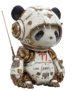 Panda Robot V2 Vinyl Car Decal Sticker – Waterproof & UV-Resistant 