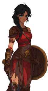 Spartan Warrior Female Vinyl Car Decal Sticker – Waterproof & UV-Resistant 