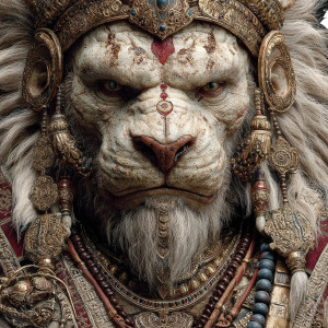 Vishnu Narasimha Avatar Vinyl Car Decal Sticker – Waterproof & UV-Resistant 