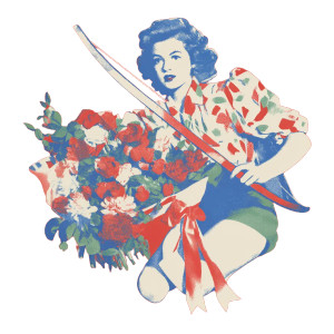 Vintage Cupid Illustration Vinyl Car Decal Sticker – Waterproof & UV-Resistant 