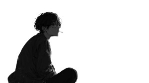 Melancholic Beach Boy Vinyl Car Decal Sticker – Waterproof & UV-Resistant 