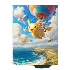 Pikachu Balloon Adventure Vinyl Car Decal Sticker – Waterproof & UV-Resistant 