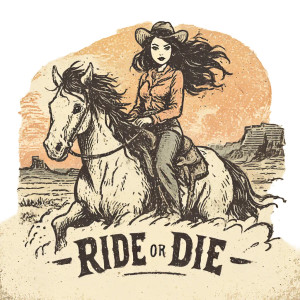 Cowgirl Vintage Ride Vinyl Car Decal Sticker – Waterproof & UV-Resistant Cowgirl Vintage Ride Vinyl Car Decal Sticker – Waterproof & UV-Resistant