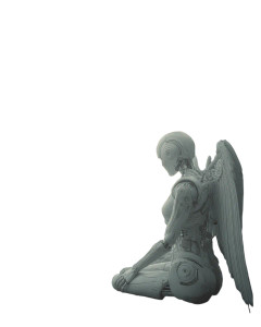 Android Angel Vinyl Car Decal Sticker – Waterproof & UV-Resistant 