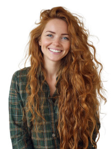 Smiling Woman V17 Vinyl Car Decal Sticker – Waterproof & UV-Resistant 