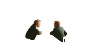 Businessmen Discussing Vinyl Car Decal Sticker – Waterproof & UV-Resistant Businessmen Discussing Vinyl Car Decal Sticker – Waterproof & UV-Resistant