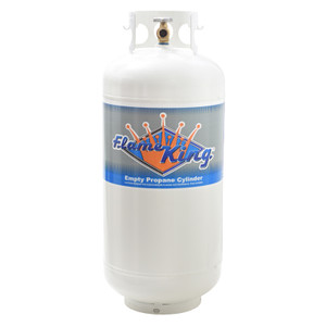 High Grade 40lb Propane Tank | Vacuum Purged, White Finish, DOT Approved
