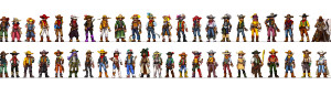 Pixel Rpg Characters V2 Vinyl Car Decal Sticker – Waterproof & UV-Resistant 