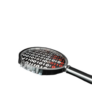 Binary Magnifying Glass Vinyl Car Decal Sticker – Waterproof & UV-Resistant 