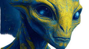 Alien Art Vinyl Car Decal Sticker – Waterproof & UV-Resistant 