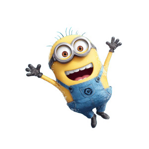 Joyful Minion Splash Vinyl Car Decal Sticker – Waterproof & UV-Resistant 