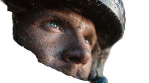 Helmeted Driver Close-Up V2 Vinyl Car Decal Sticker – Waterproof & UV-Resistant 