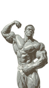 Bodybuilder Flexing V2 Vinyl Car Decal Sticker – Waterproof & UV-Resistant 