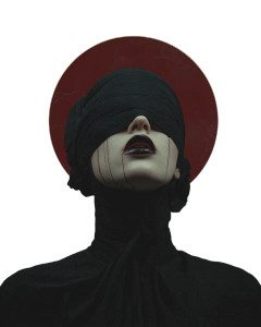 Dark Surrealism Portrait Vinyl Car Decal Sticker – Waterproof & UV-Resistant 