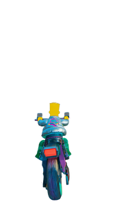 Futuristic Bart Simpson V2 Vinyl Car Decal Sticker – Waterproof & UV-Resistant 