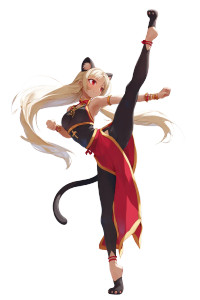 Dynamic Catgirl Kick Vinyl Car Decal Sticker – Waterproof & UV-Resistant Dynamic Catgirl Kick Vinyl Car Decal Sticker – Waterproof & UV-Resistant