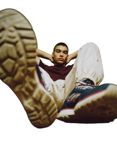 Young Man Relaxing V3 Vinyl Car Decal Sticker – Waterproof & UV-Resistant 