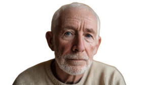 Elderly Man Portrait V16 Vinyl Car Decal Sticker – Waterproof & UV-Resistant 