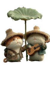 Anthropomorphic Cats Serenade Vinyl Car Decal Sticker – Waterproof & UV-Resistant 