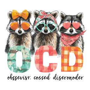 Sarcastic Raccoons Trio Vinyl Car Decal Sticker – Waterproof & UV-Resistant 