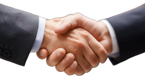 Business Handshake V27 Vinyl Car Decal Sticker – Waterproof & UV-Resistant 