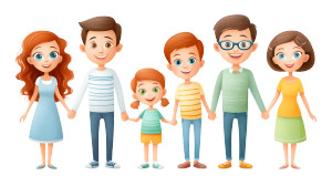Happy Family V9 Vinyl Car Decal Sticker – Waterproof & UV-Resistant Happy Family V9 Vinyl Car Decal Sticker – Waterproof & UV-Resistant