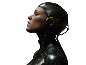 Cyborg Female V2 Vinyl Car Decal Sticker – Waterproof & UV-Resistant Cyborg Female V2 Vinyl Car Decal Sticker – Waterproof & UV-Resistant