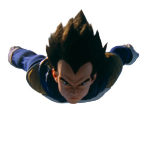 Vegeta Flying V2 Vinyl Car Decal Sticker – Waterproof & UV-Resistant 