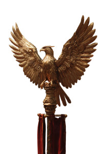 Golden Roman Eagle Vinyl Car Decal Sticker – Waterproof & UV-Resistant Golden Roman Eagle Vinyl Car Decal Sticker – Waterproof & UV-Resistant