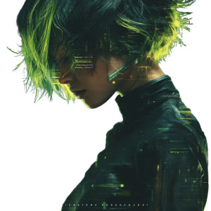 Cyberpunk Neon Girl V2 Vinyl Car Decal Sticker – Waterproof & UV-Resistant 